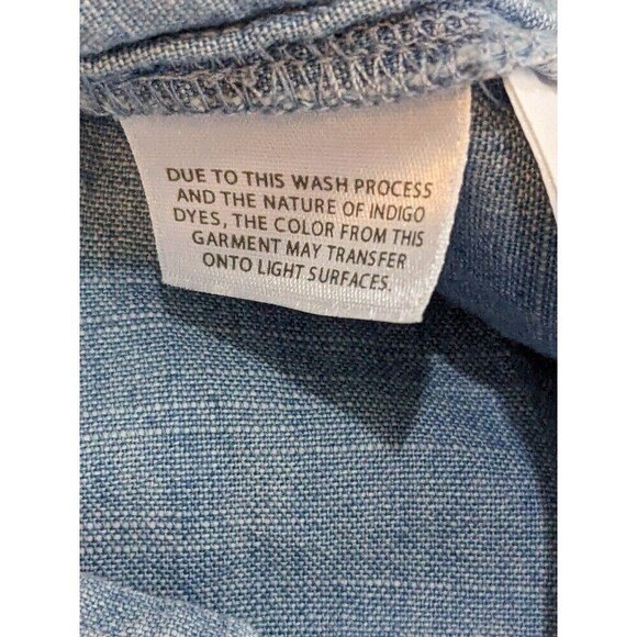 J.Crew‎ Women's Sz Small Chambray Button Front Tank Top Ruffle Straps Blouse N55 - Picture 6 of 9